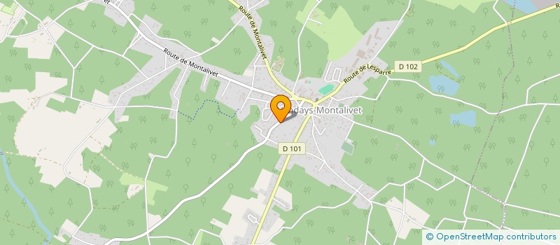 localisation de l'entreprise ASS  CMCS  VENDAYS-MONTALIVET