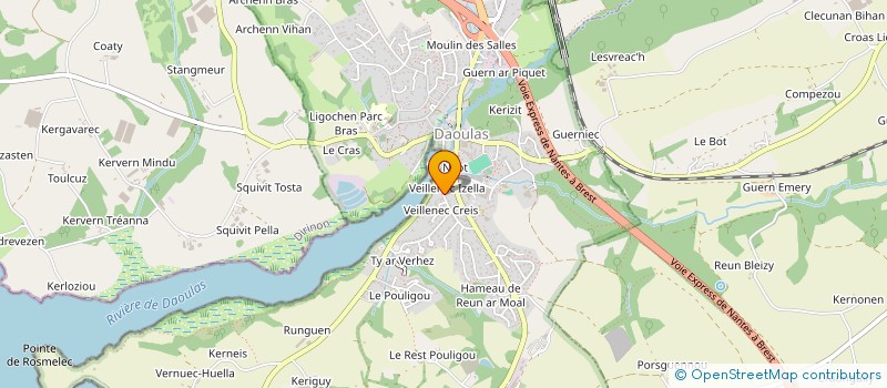 localisation de l'entreprise ASS COACHING ET ENTRAINEMENT  PHYSIQUE ET SPORTIF  DAOULAS