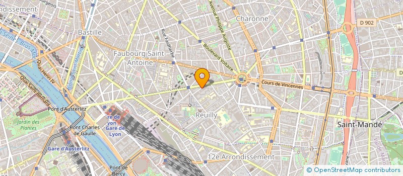 localisation de l'entreprise ASS COALLIA ACCUEIL DE JOUR ALZHEIMER à PARIS 12