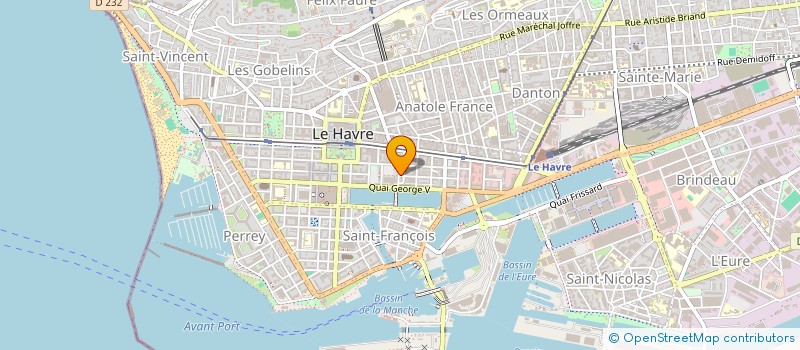 localisation de l'entreprise ASS COEUR DU HAVRE  LE HAVRE