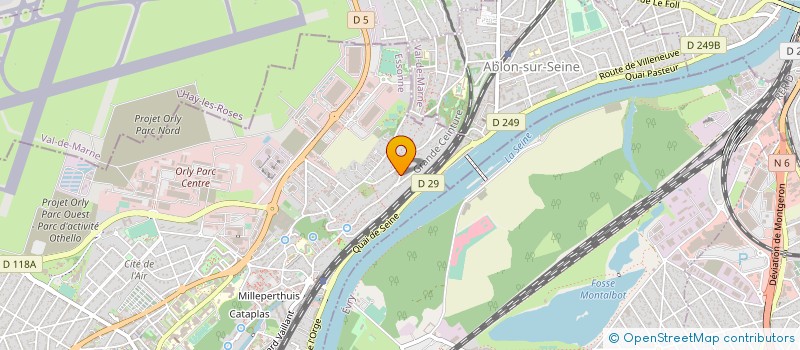localisation de l'entreprise ASS COEUR ET CHIRURGIE CARON à ATHIS-MONS