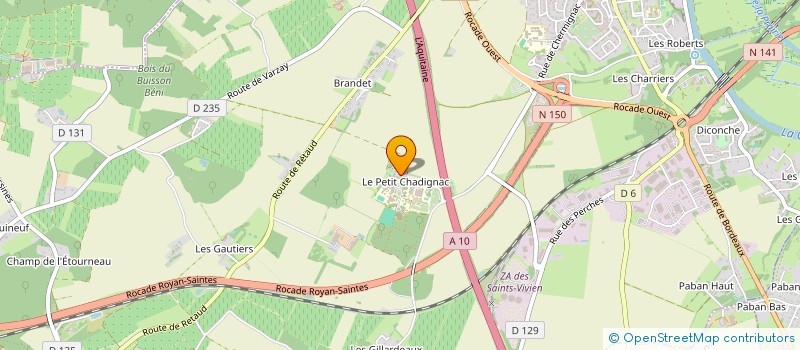 localisation de l'entreprise ASS COLLABORATIVE PRODUCTION EXPERIMENTATION LEGUMIERES  SAINTES