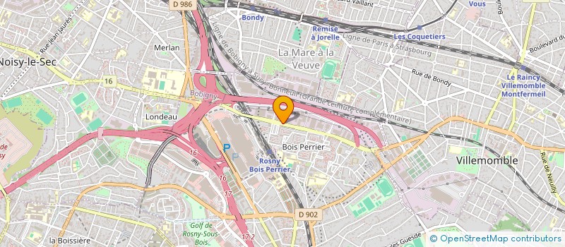 localisation de l'entreprise ASS COLLEC TAXE APPRENTIS REG EST PARIS à ROSNY-SOUS-BOIS