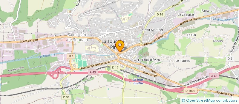 localisation de l'entreprise ASS  COLLECTIF INDEPENDANT CHOMEURS  LA TOUR-DU-PIN