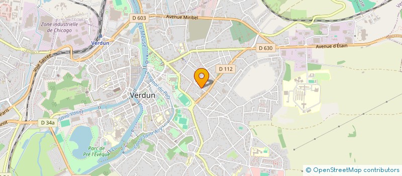 localisation de l'entreprise ASS COLLECTIF PAIX ET TIERS MONDE à VERDUN