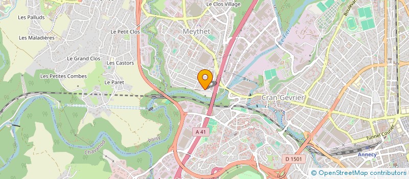 localisation de l'entreprise ASS COLLECTIF POU UNE VILLE PLUS HUMAINE à ANNECY