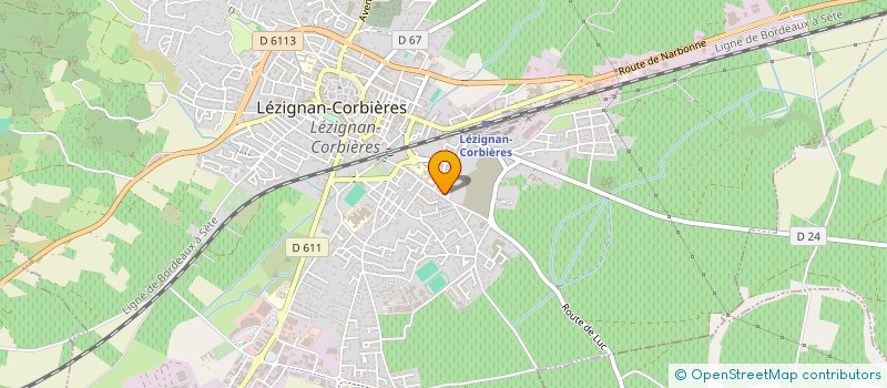 localisation de l'entreprise ASS COLLEGE ANGLADE ENTREPRISES  LEZIGNAN-CORBIERES
