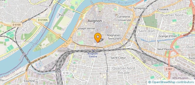 localisation de l'entreprise ASS COLLEGE DES ARCHITECTES BATISSEURS  AVIGNON