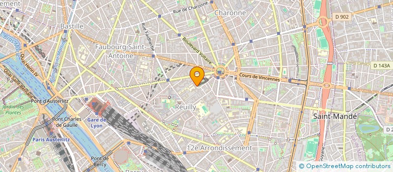 localisation de l'entreprise ASS  COLLEGE DES DRUIDES  PARIS