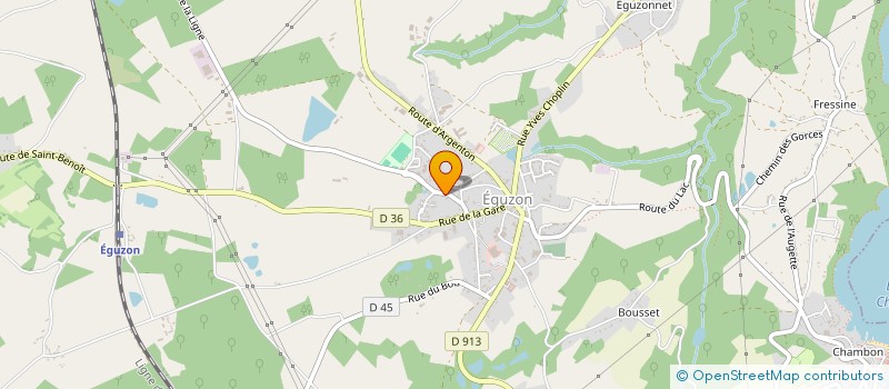 localisation de l'entreprise ASS COLLEGE ENSEIGNEMENT GENER à EGUZON-CHANTOME
