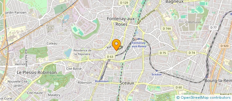 localisation de l'entreprise ASS  COLLEGE UNIVERSITAIRE DU 3EME AGE à FONTENAY-AUX-ROSES