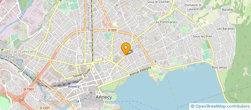 localisation de l'entreprise ASS COLPORTEURS  ANNECY