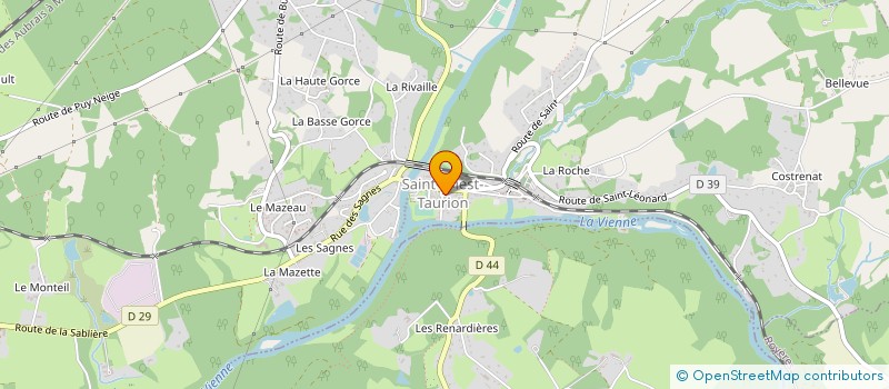 localisation de l'entreprise ASS COM DE CHASSE AGREEE ST PRIEST TAURION  SAINT-PRIEST-TAURION