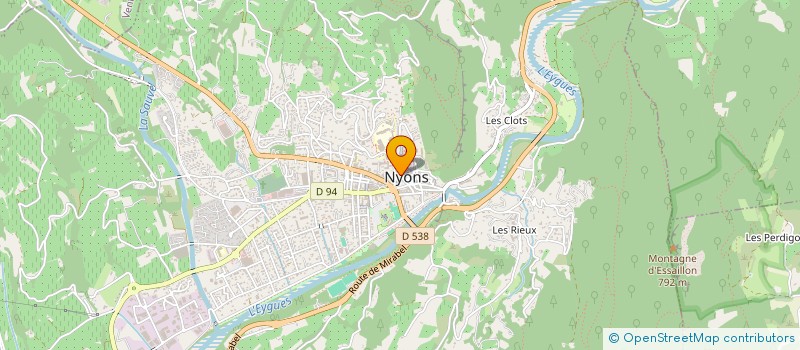 localisation de l'entreprise ASS COM DE CHASSE LA PERDRIX NYONSAISE à NYONS