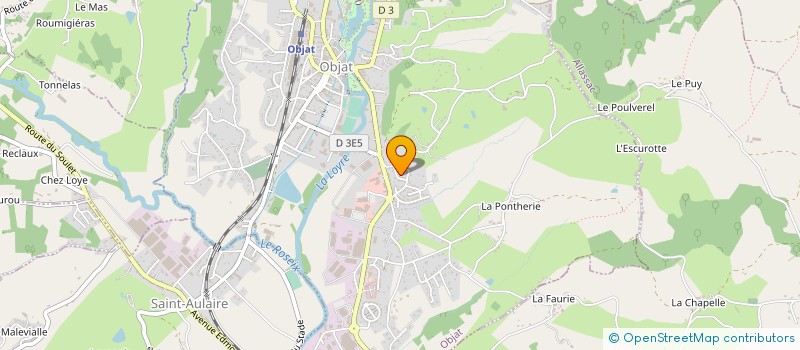 localisation de l'entreprise ASS COM OBJAT UNI  OBJAT