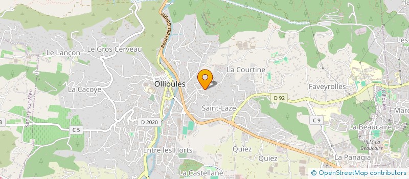 localisation de l'entreprise ASS COM PR LA BATAILLLE DES FLEURS LOI à OLLIOULES