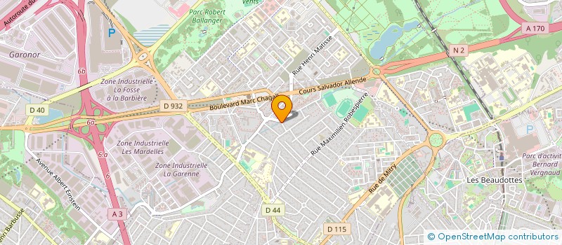 localisation de l'entreprise ASS COM SPORTS LOISIRS SECT FOOT à AULNAY-SOUS-BOIS
