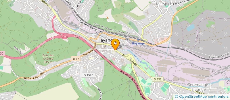 localisation de l'entreprise ASS COMBATTANTS UNION FRANCAISE CEFEO INDOCHINE MADAGASCAR AFRIQUE DU NORD à HAYANGE