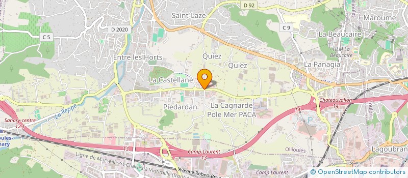 localisation de l'entreprise ASS COMI INTER LOCAL DU QRT QUIEZ LOI 1 à OLLIOULES