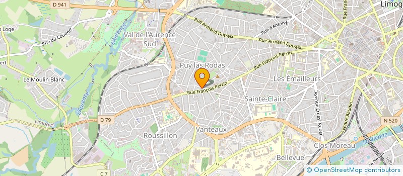 localisation de l'entreprise ASS COMINTER à LIMOGES