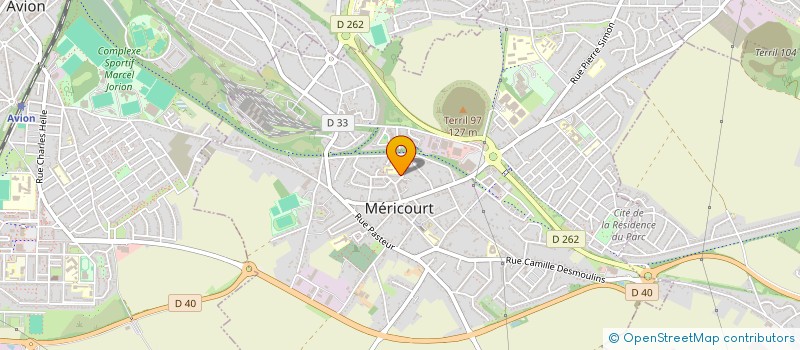 localisation de l'entreprise ASS COMITE ACTION SOCIALE & LOISIRS  MERICOURT