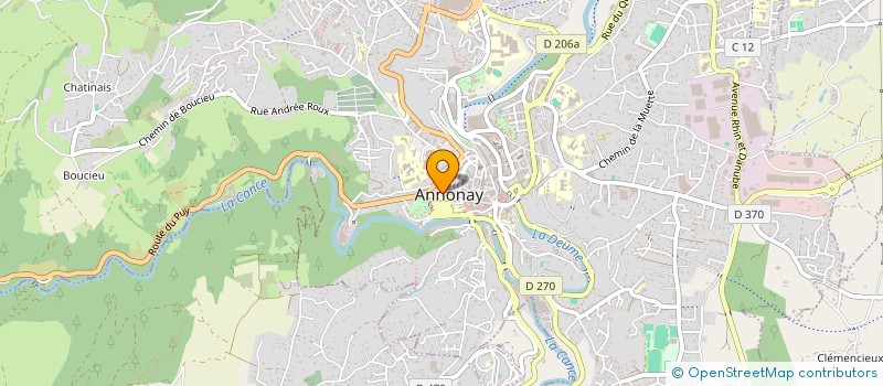 localisation de l'entreprise ASS COMITE ACTION SOCIALE PERSONNELS à ANNONAY