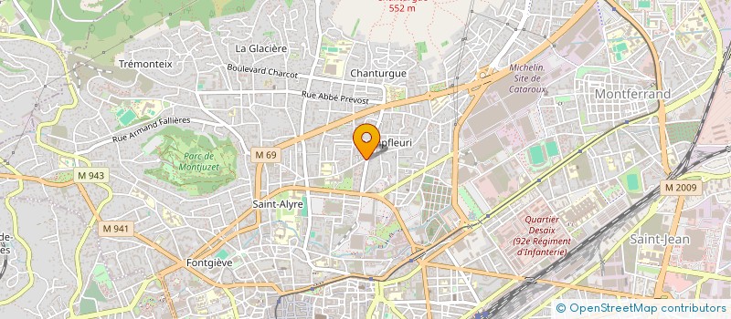 localisation de l'entreprise ASS  COMITE AFRIQUE  CLERMONT-FERRAND