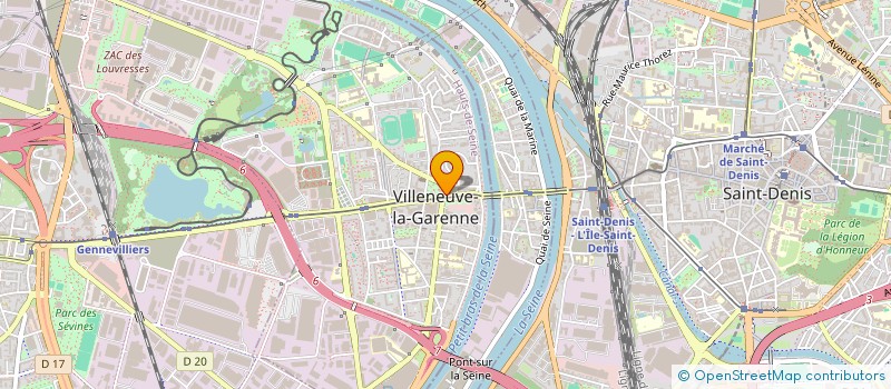 localisation de l'entreprise ASS COMITE ANIMATION EQUIPES SECOURISME à VILLENEUVE-LA-GARENNE