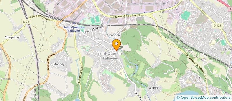 localisation de l'entreprise ASS COMITE ANIMATION GESTION BOULODROME  SAINT-QUENTIN-FALLAVIER