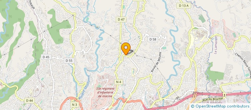 localisation de l'entreprise ASS COMITE BIBAS  FORT-DE-FRANCE