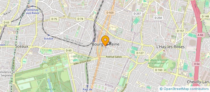 localisation de l'entreprise ASS COMITE BOURG LA REINE DE LA FNACA à BOURG-LA-REINE