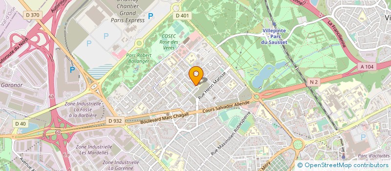 localisation de l'entreprise ASS COMITE COORDIN LOCAT ROSE DES VENTS à AULNAY-SOUS-BOIS