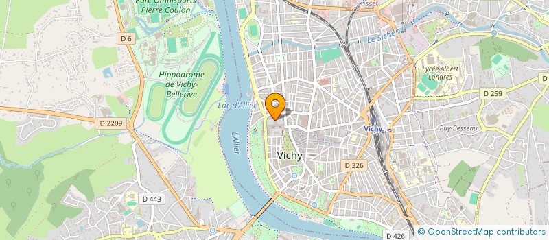localisation de l'entreprise ASS COMITE D ENTREPRISE COMPAGNIE FERMI à VICHY