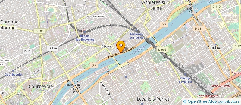 localisation de l'entreprise ASS COMITE D'ENTREPRISE DE ARTHUR YOUNG à COURBEVOIE