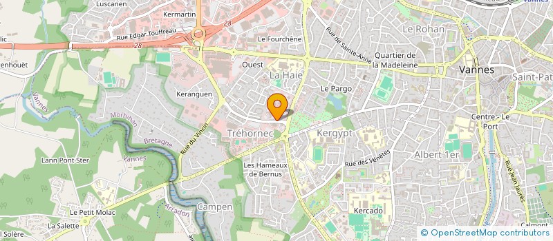 localisation de l'entreprise ASS COMITE D'ENTREPRISE DU CCERM à VANNES