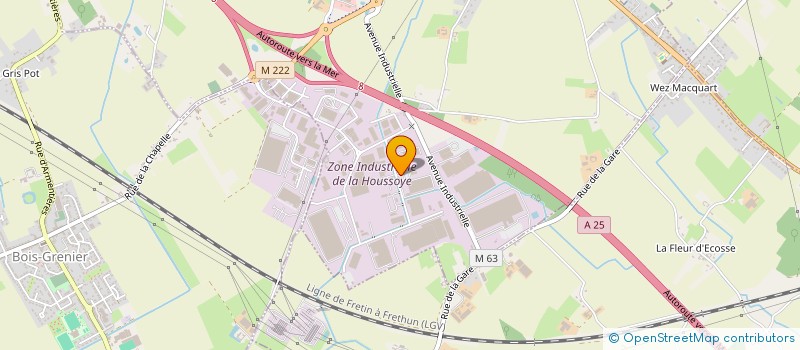 localisation de l'entreprise ASS COMITE D ENTREPRISE NORD FRANCE à LA CHAPELLE-D'ARMENTIERES