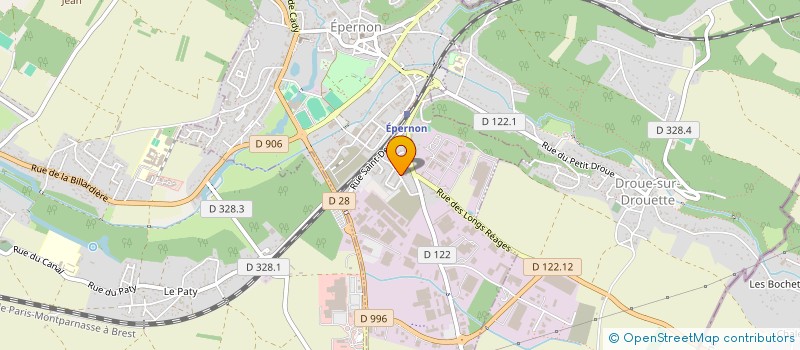 localisation de l'entreprise ASS COMITE D ETABLISSEMENT LABO SQUIBB à EPERNON