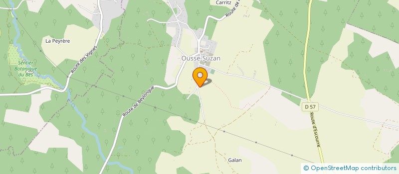 localisation de l'entreprise ASS COMITE DE FOIRE  OUSSE-SUZAN