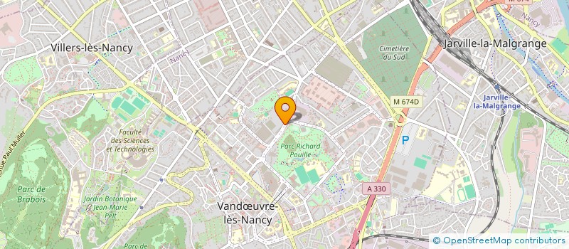 localisation de l'entreprise ASS COMITE DE L APPA  VANDUVRE-LES-NANCY