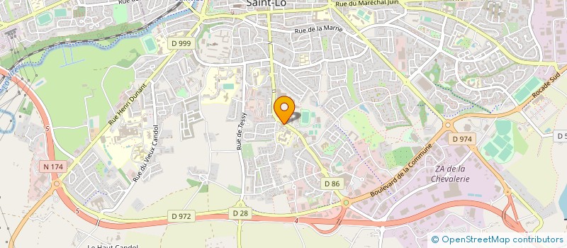 localisation de l'entreprise ASS COMITE DEPART RETRAITE PERSONNE AGEE  SAINT-LO