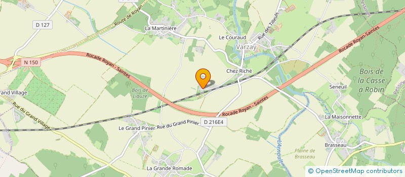 localisation de l'entreprise ASS COMITE DEPARTEMENTAL DE KARATE  VARZAY