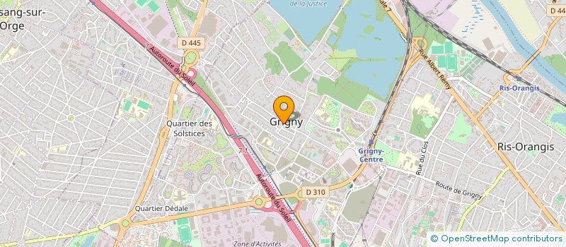 localisation de l'entreprise ASS COMITE DES FETES  GRIGNY