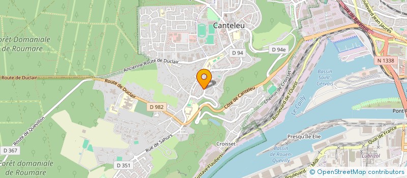 localisation de l'entreprise ASS  COMITE DES FETES  CANTELEU