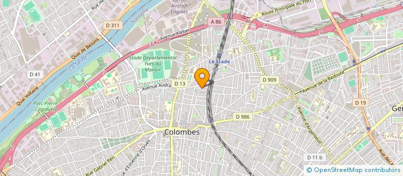 localisation de l'entreprise ASS COMITE DES FETES DE L ECOLE LAIQUE à COLOMBES