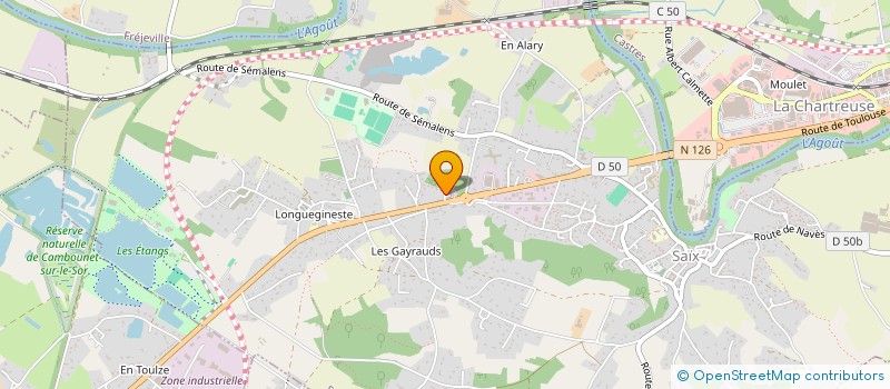 localisation de l'entreprise ASS COMITE DES FETES DU 2E DIMANCHE D'OCTOBRE à SAIX