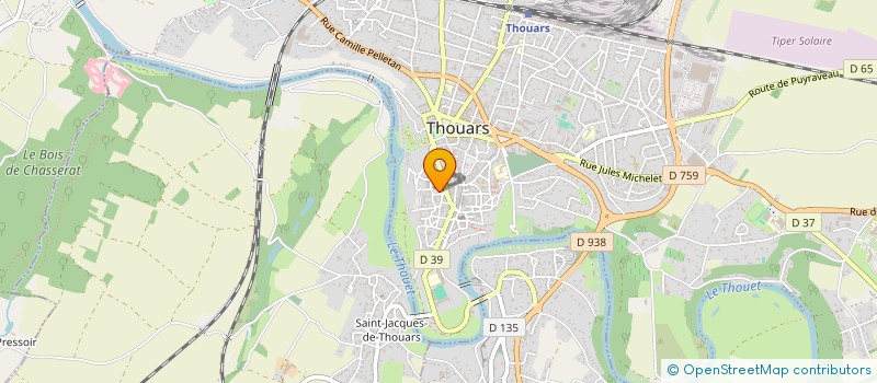 localisation de l'entreprise ASS COMITE DES OEUVRES DU PERSONNEL à THOUARS