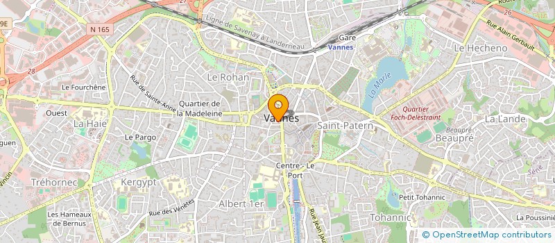 localisation de l'entreprise ASS COMITE DES OEUVRES SOCIALES à VANNES