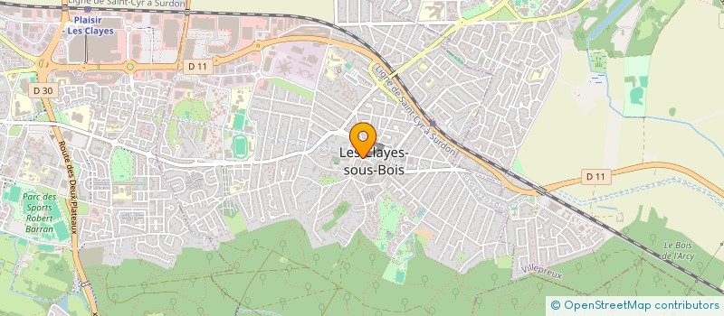 localisation de l'entreprise ASS  COMITE DES OEUVRES SOCIALES à CLAYES-SOUS-BOIS (LES)