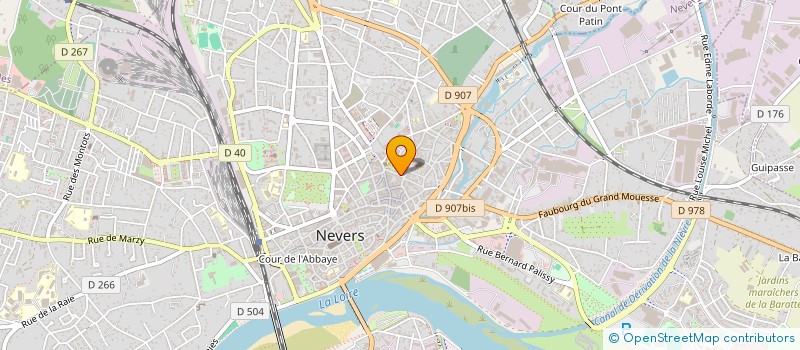 localisation de l'entreprise ASS COMITE ENTENTE ANCIENS COMBATTANTS à NEVERS
