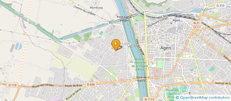 localisation de l'entreprise ASS COMITE ENTRAIDE DU PERS MUNICIPAL  LE PASSAGE